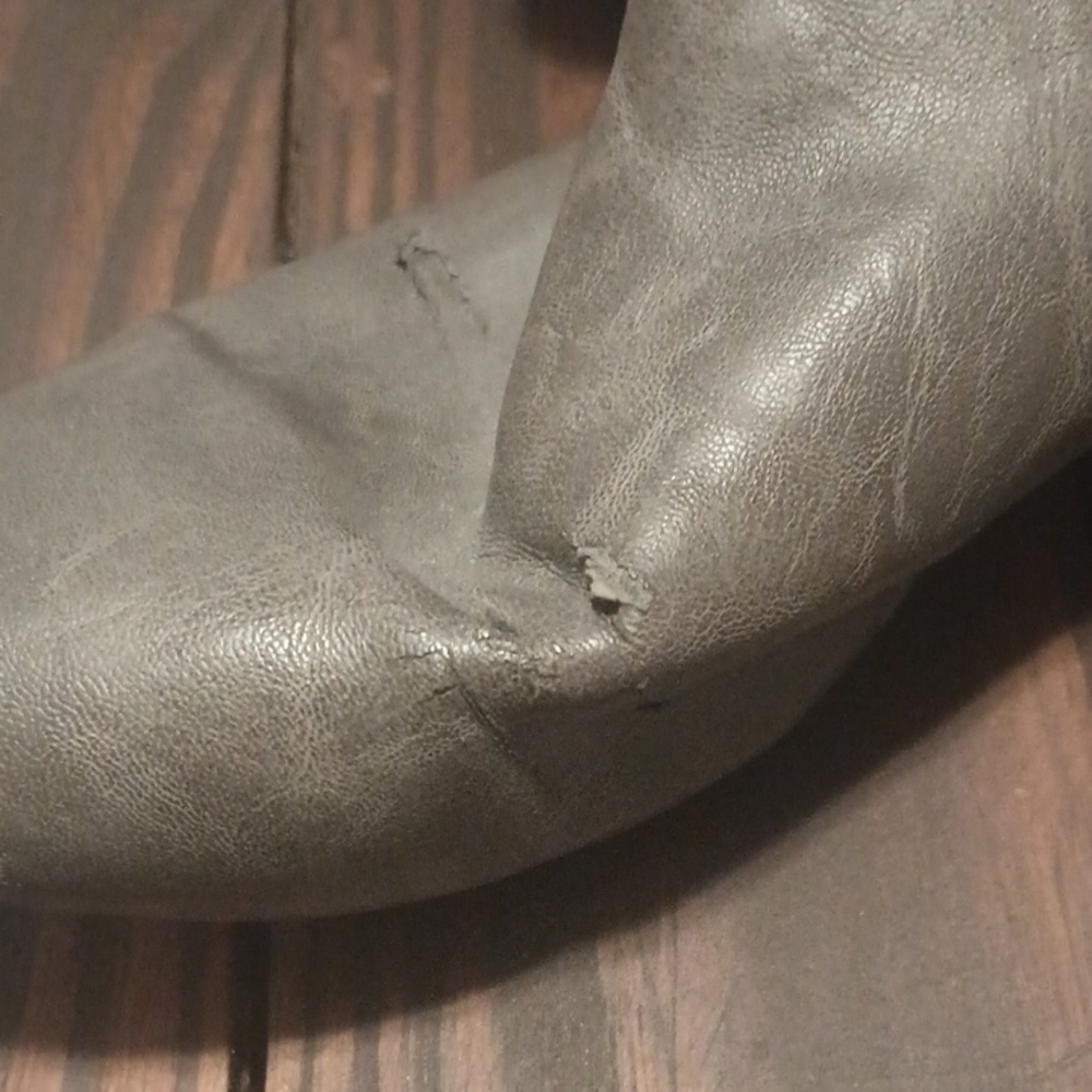 Lower East Side Gray Slouchy Women's Boots Size 10 Knee High - Picture 6 of 7
